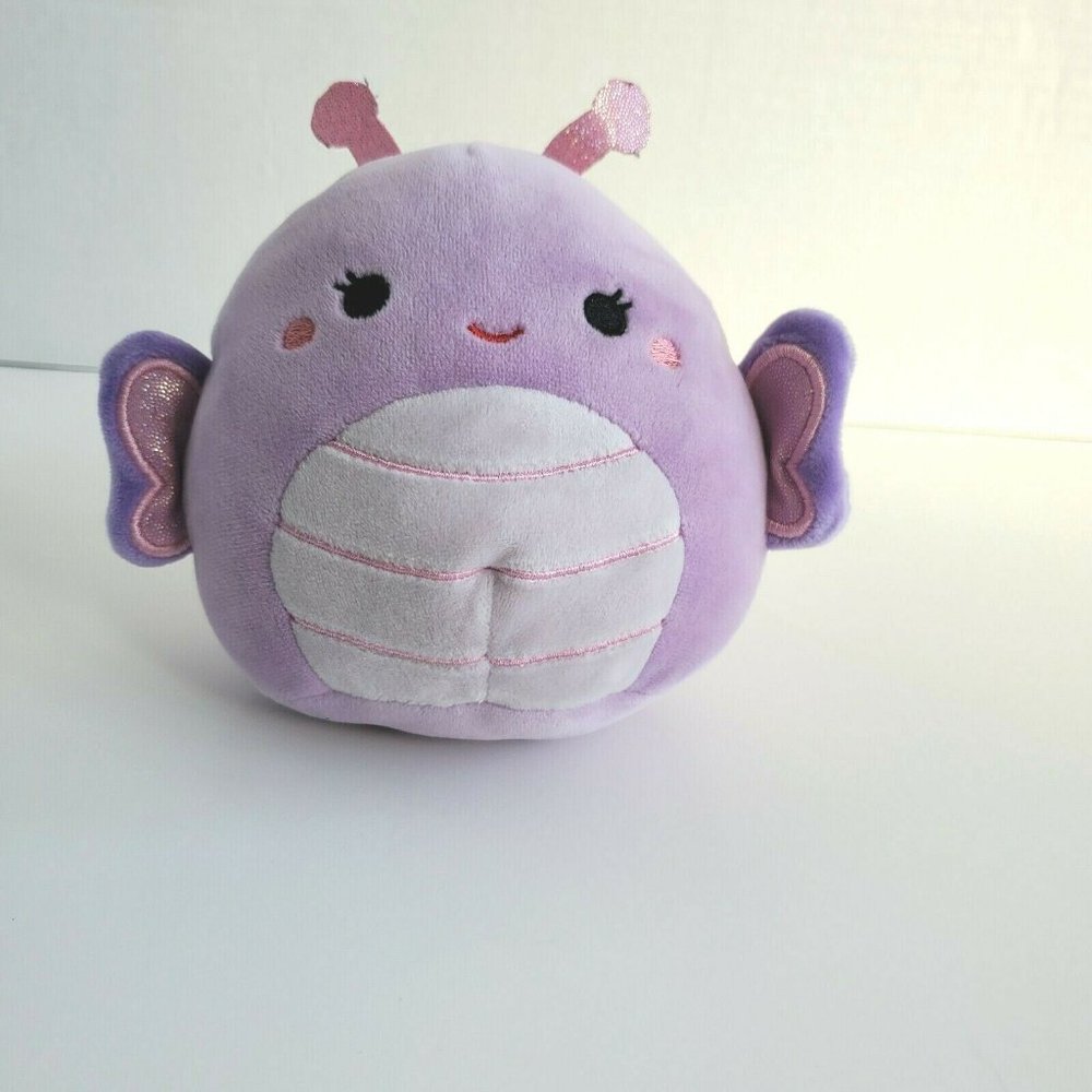 Squishmallows 5" Brenda the Butterfly Kellytoy Purple Pink Wings Mini 2018 EUC